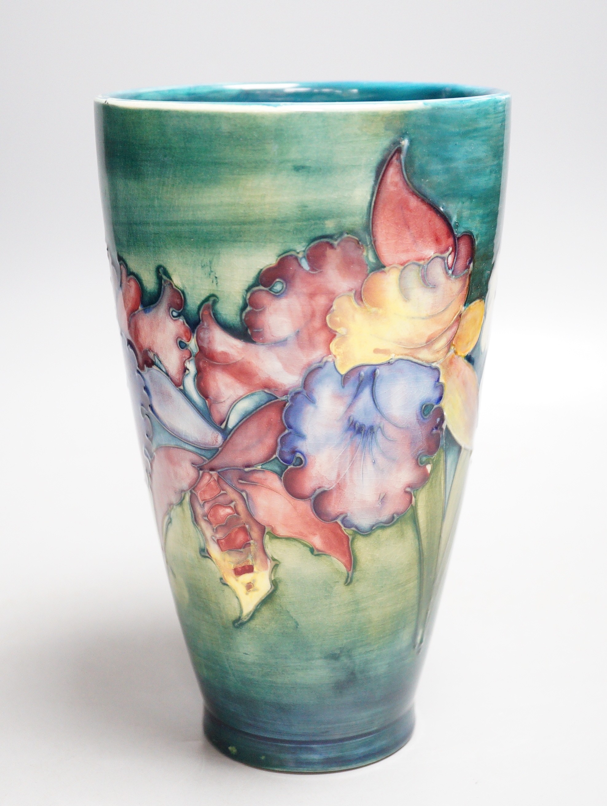 A Moorcroft ‘orchids’ pattern vase 23cm